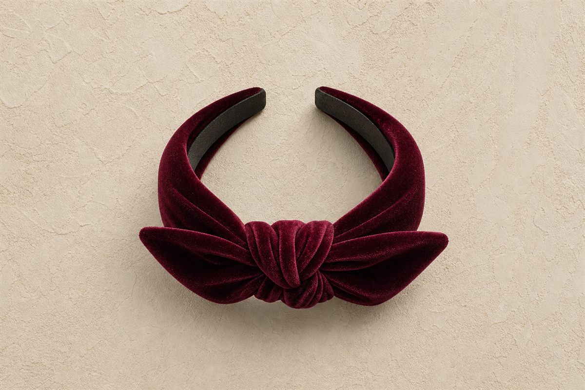 Bandeau Cheveux Noue Velours