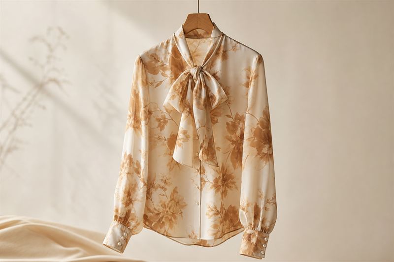 Blouse en Soie Imprimee