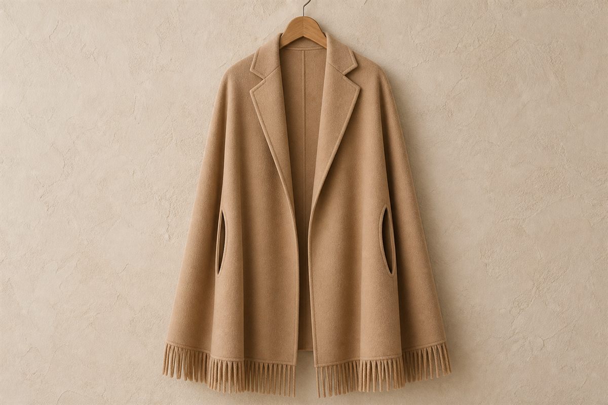 Cape Oversize Pure Laine