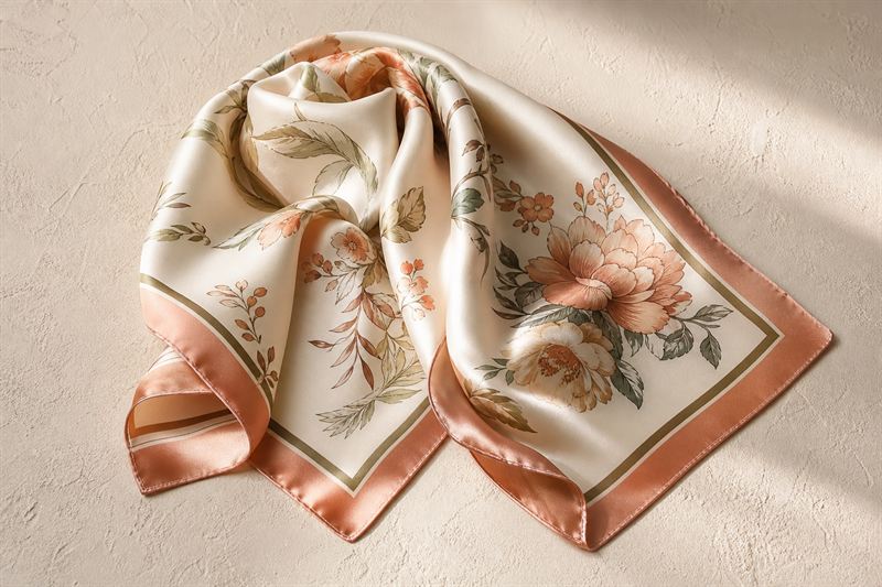 Foulard en Soie Imprime