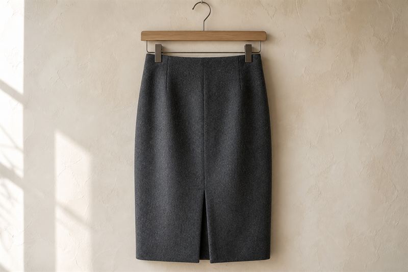 Jupe Crayon en Laine