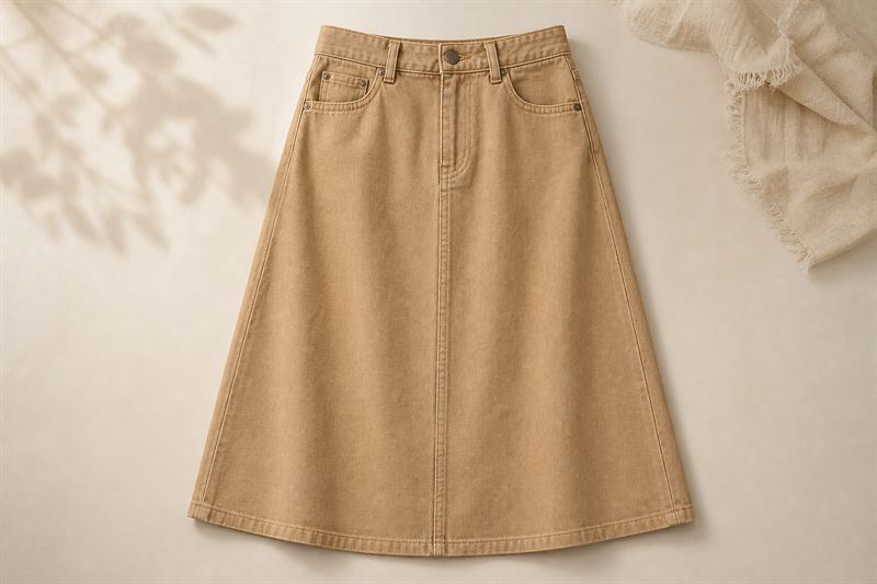 Jupe Trapeze en Denim