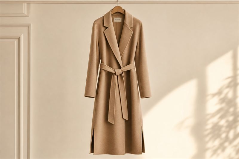 Manteau Long Ceinture