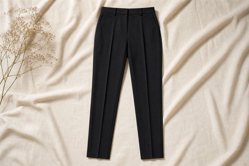 Pantalon Cigarette en Crepe