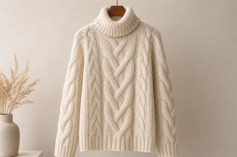 Pull Torsade en Laine