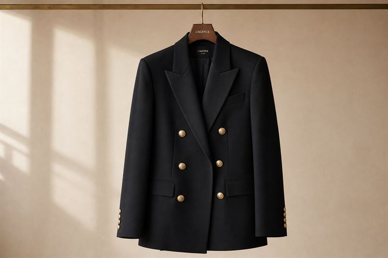 Veste Croisee Cintree